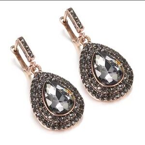 Gray Vintage Antique inspired Earrings